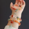 New Chinese-style natural stone gold thread jade beaded bracelet, butterfly lily and orchid bracelet, ancient-style high-end jewelry wholesale Application Scenario